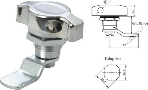 Wing Knob with Padlock Fitting