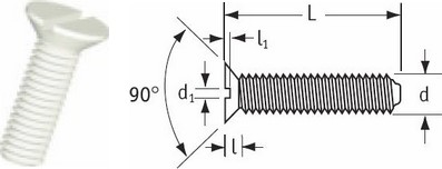 Slotted Countersunk Screws