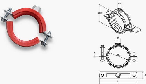 Two-screw clamp for high temperature